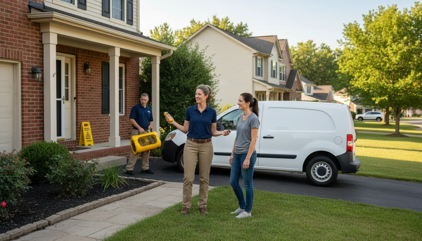 Water restoration image for Dehumidification And Cleanup Services in Covesville, VA